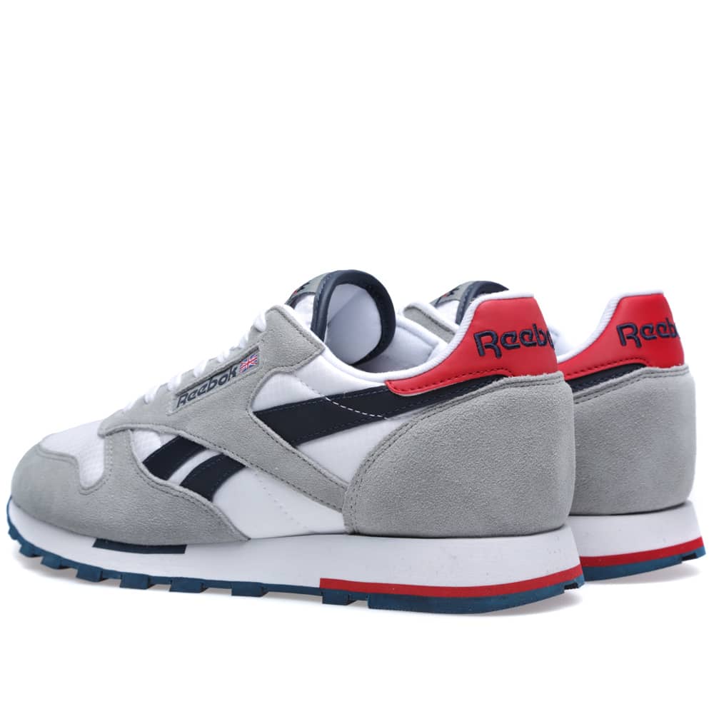 Reebok Classic Leather Utility Sport Flat Grey, White & Navy END. (US)