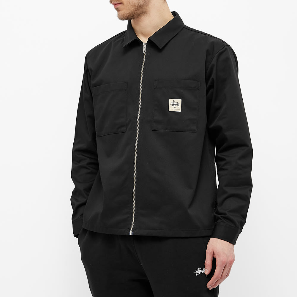 Stussy zip up work shirt clearance