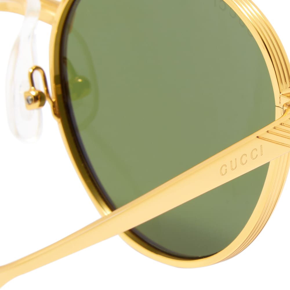 gucci gold and green sunglasses
