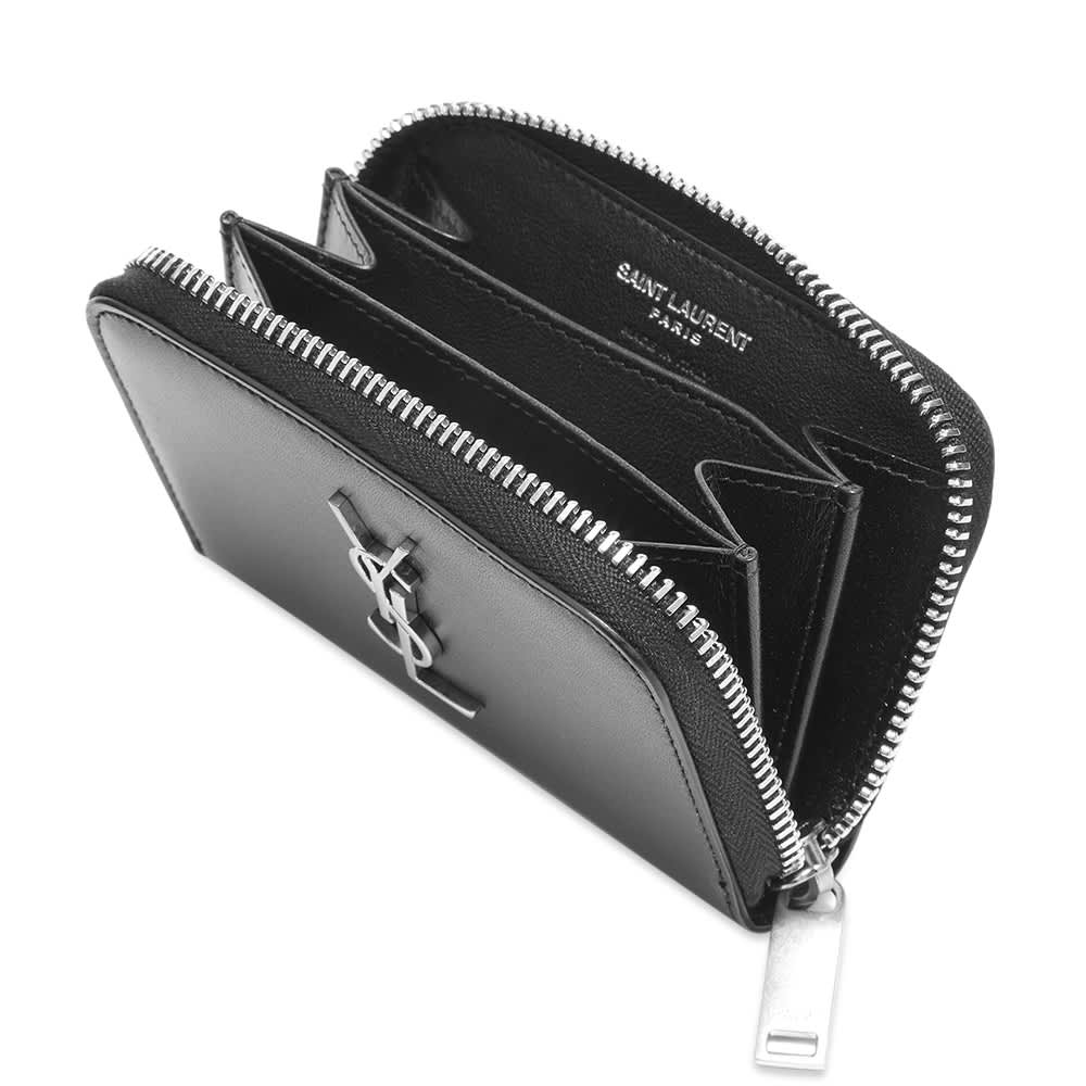 ysl metallic wallet