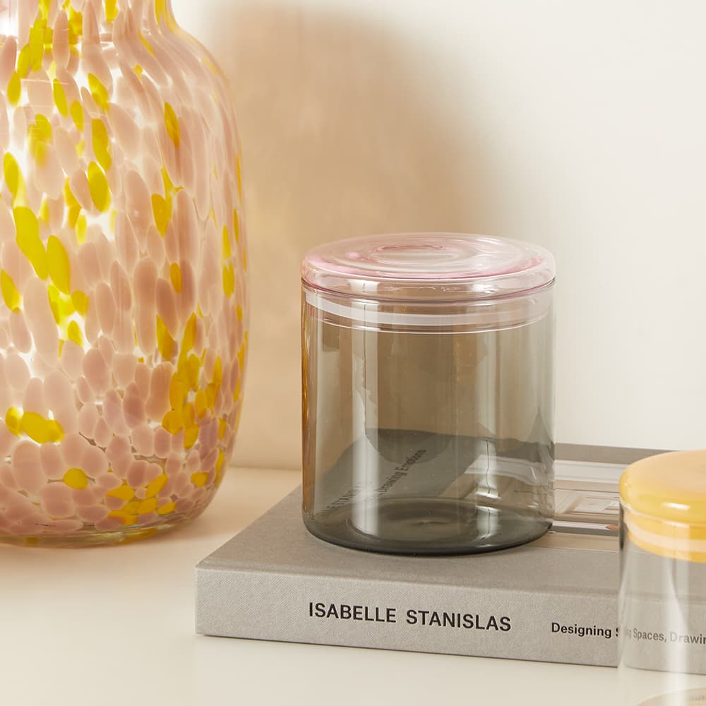 HAY Borosilicate Jar Large Grey END. (AU)