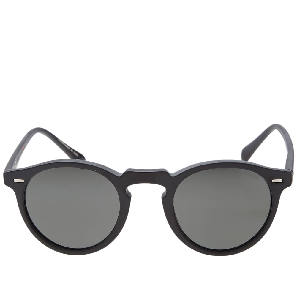 Oliver Peoples Gregory Peck Sunglasses Matte Black & Midnight Express