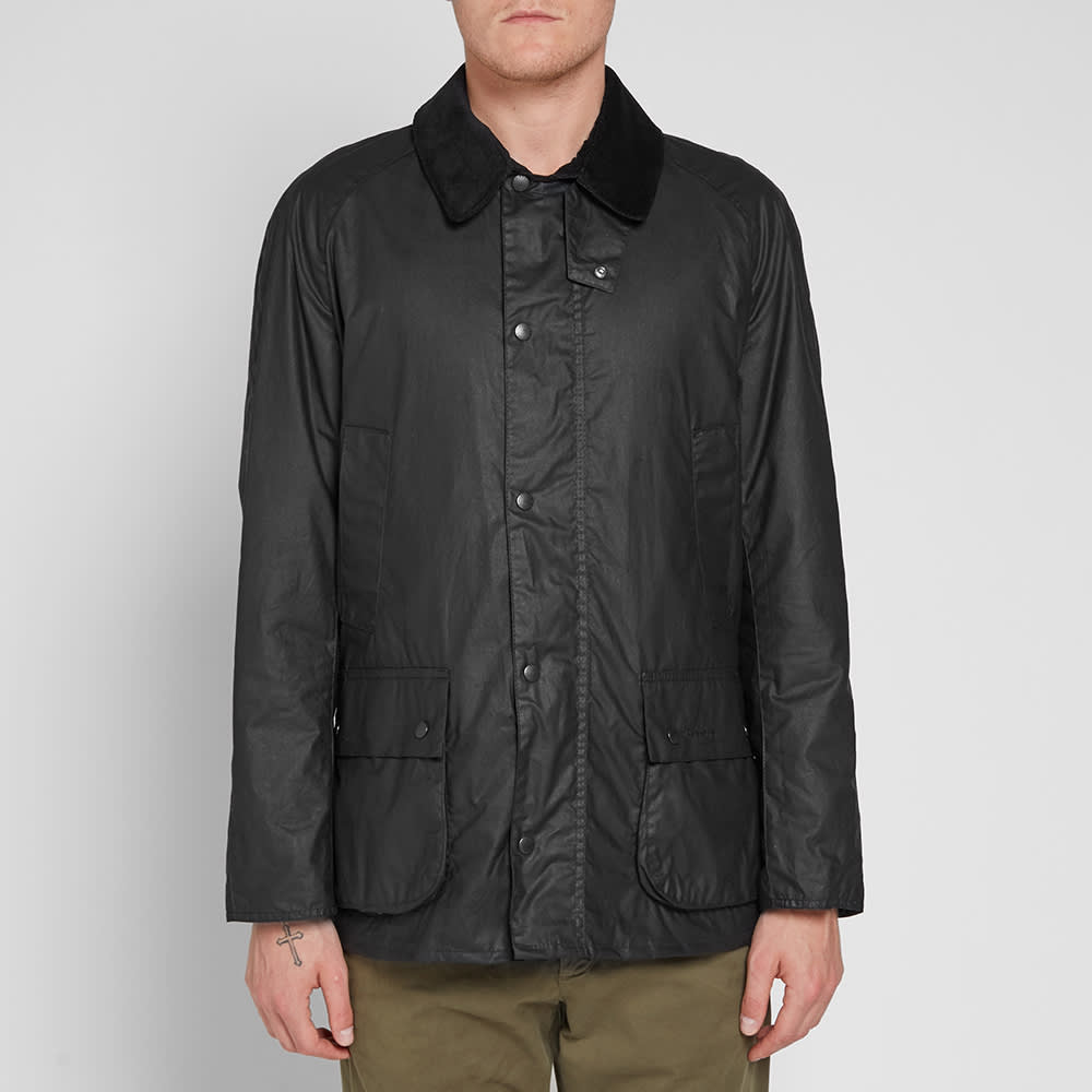 Barbour Lightweight Ashby Wax Jacket Black | END.