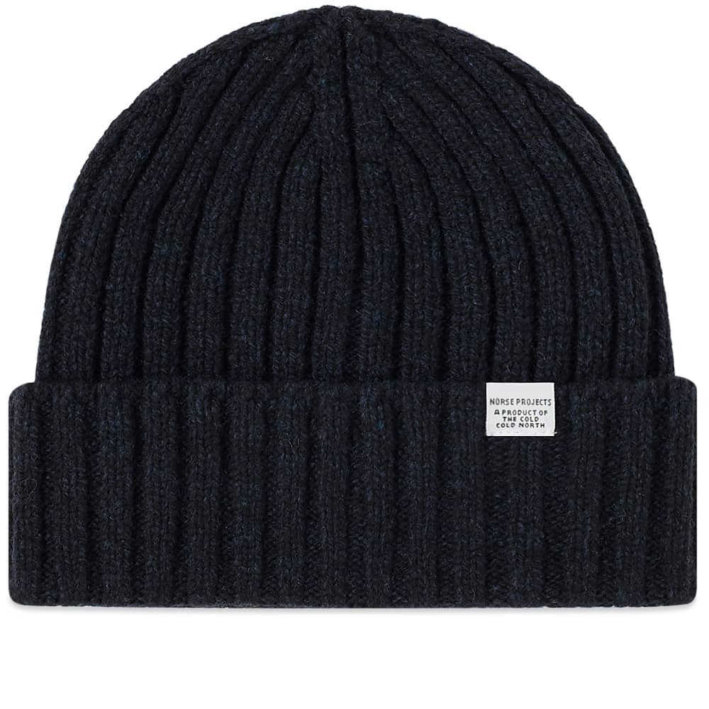 norse projects wide rib beanie