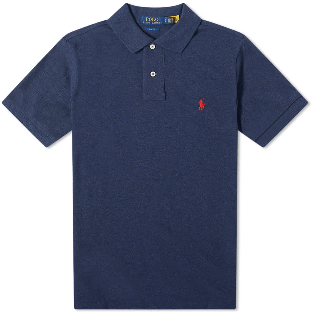 Polo Ralph Lauren Slim Fit Polo - Spring Navy Heather