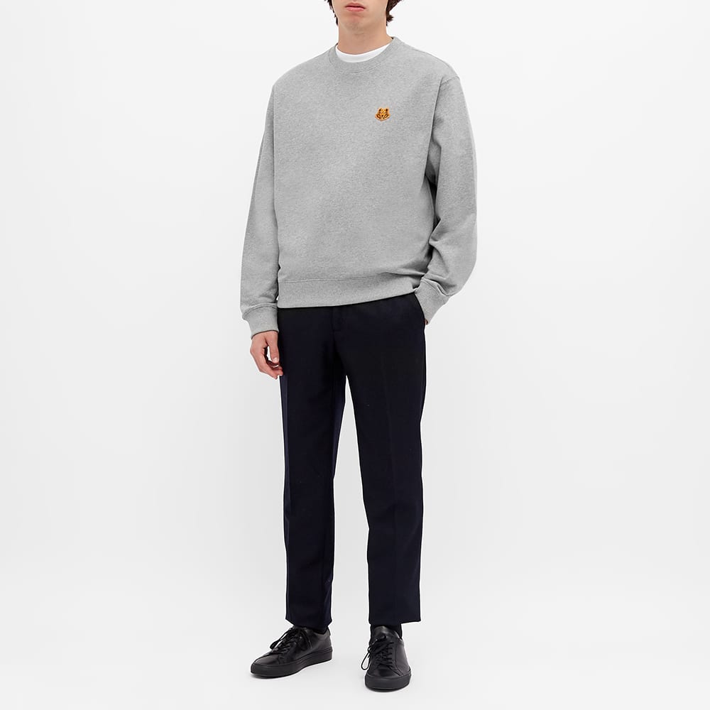 Kenzo Tiger Crest Crew Sweat Pearl Grey | END.