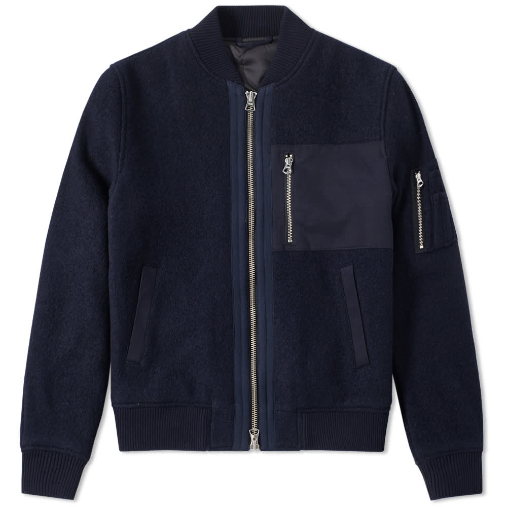 GANT Rugger Wool Bomber Jacket Navy END. (Europe)