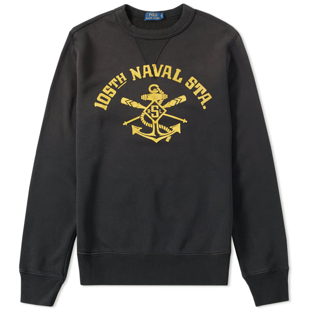 Polo Ralph Lauren Williamsburg Vintage Naval Sweater Washed Black END