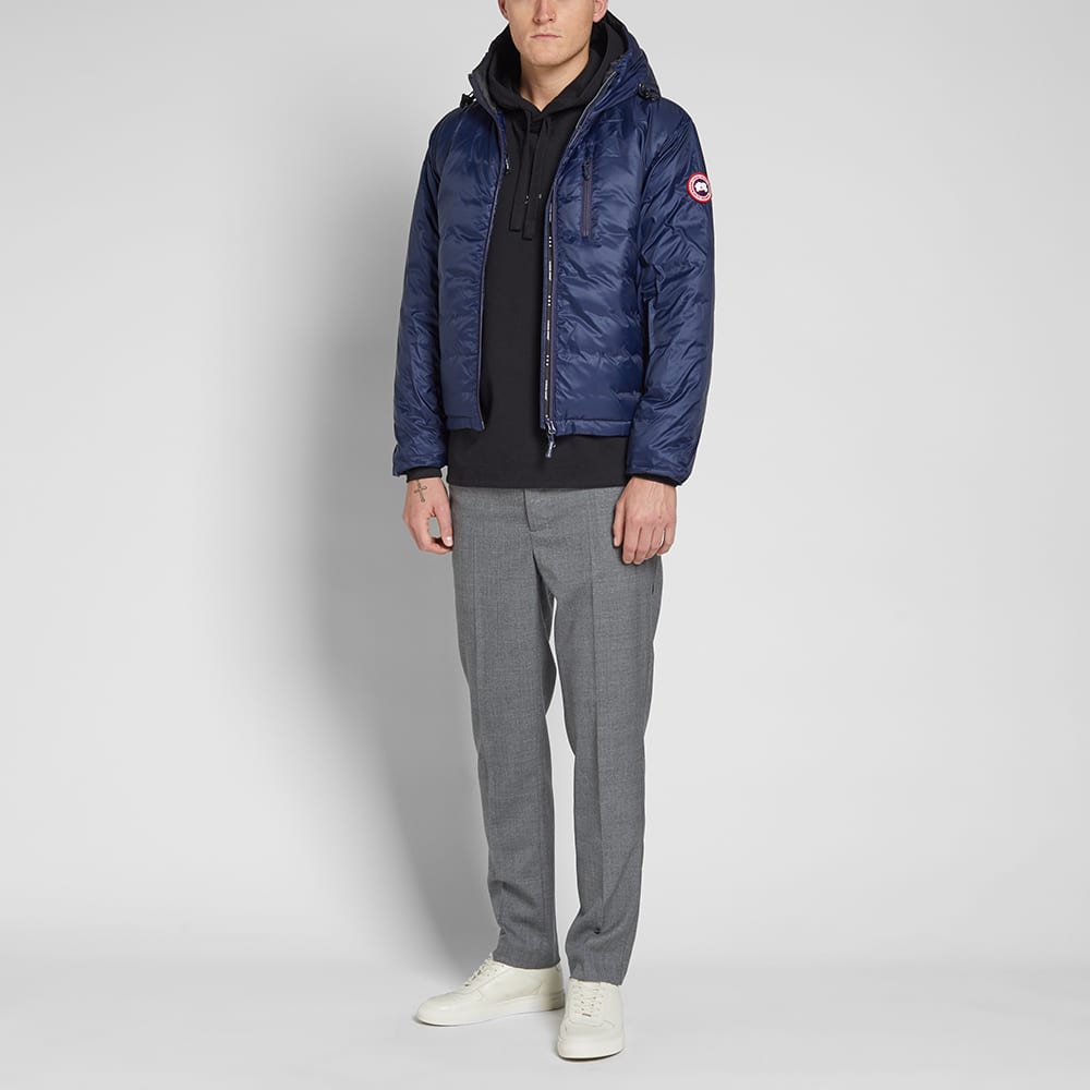 Canada Goose Lodge Fusion Fit Hooded Jacket Admiral Blue & Black | END.