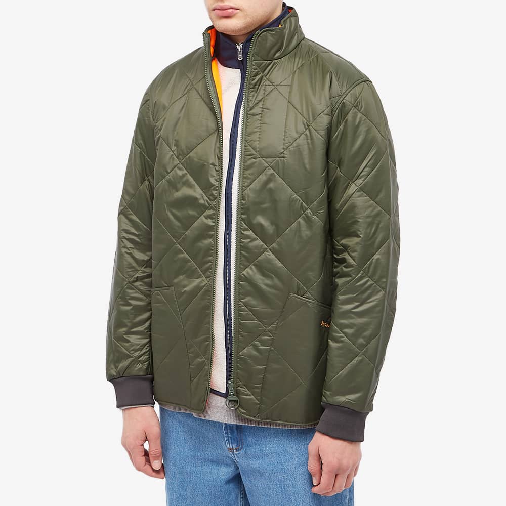 Barbour x Brompton Reversible Fold Quilt Olive END. (CA)