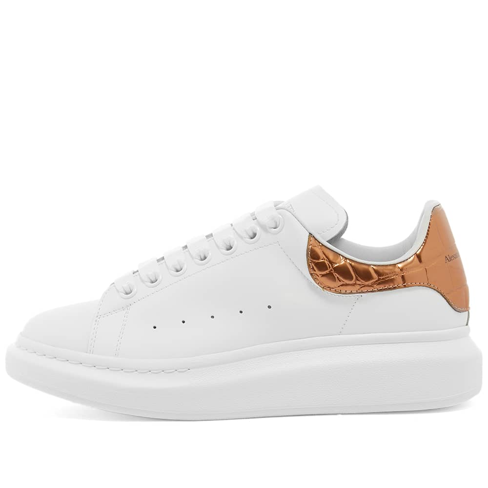 alexander mcqueen rose gold sneakers