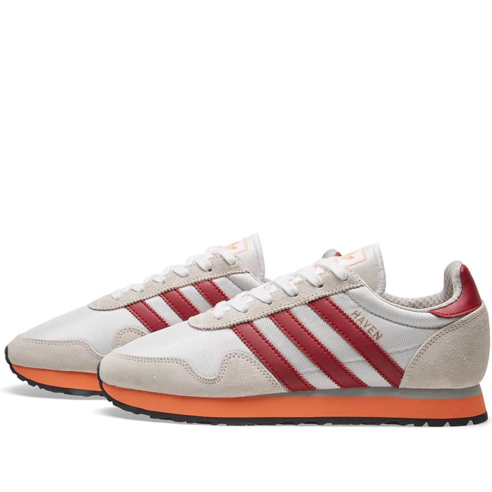 Adidas Haven White & Collegiate Burgundy | END. (US)
