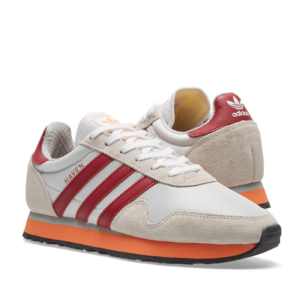 Adidas Haven White & Collegiate Burgundy | END. (US)