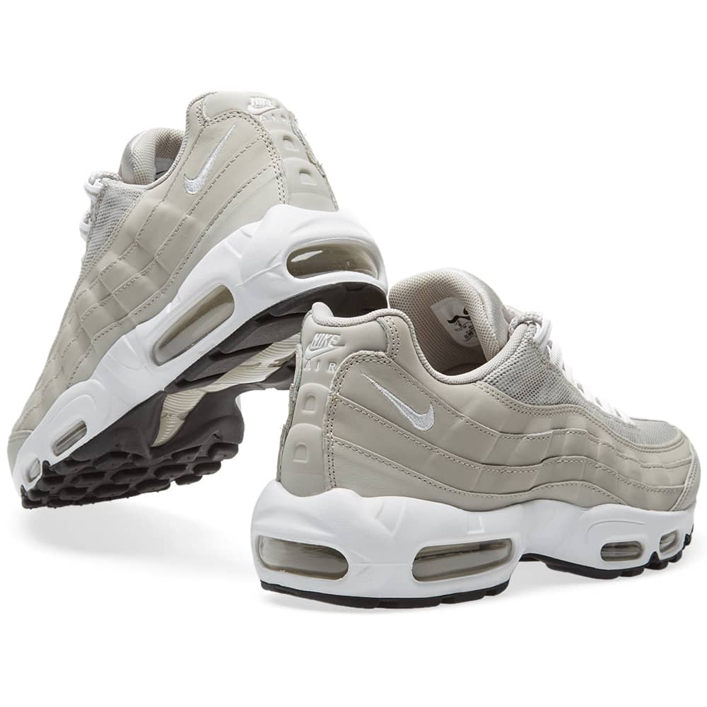 tan and white air max 95