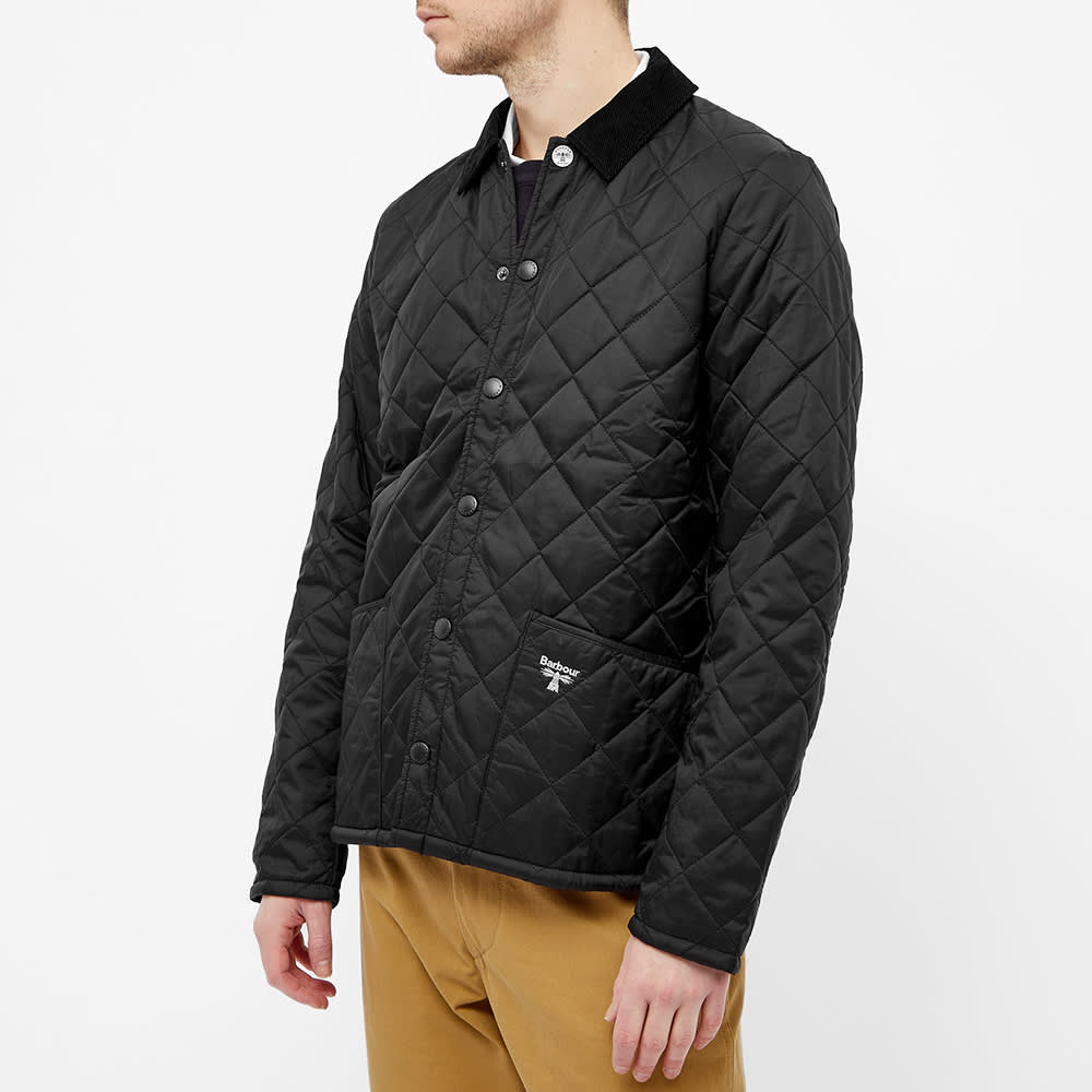 barbour black quilted jacket