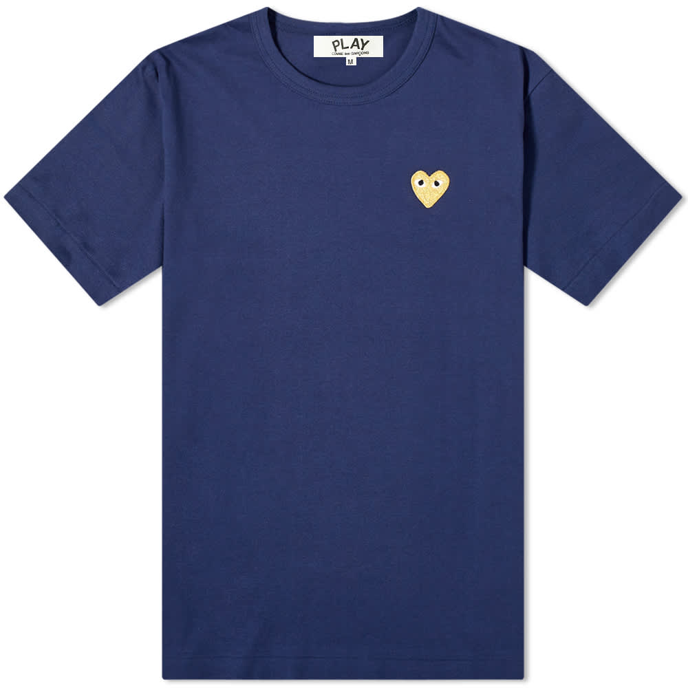 comme des garcons blue shirt