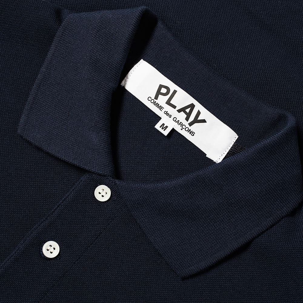 comme des garcons polo navy