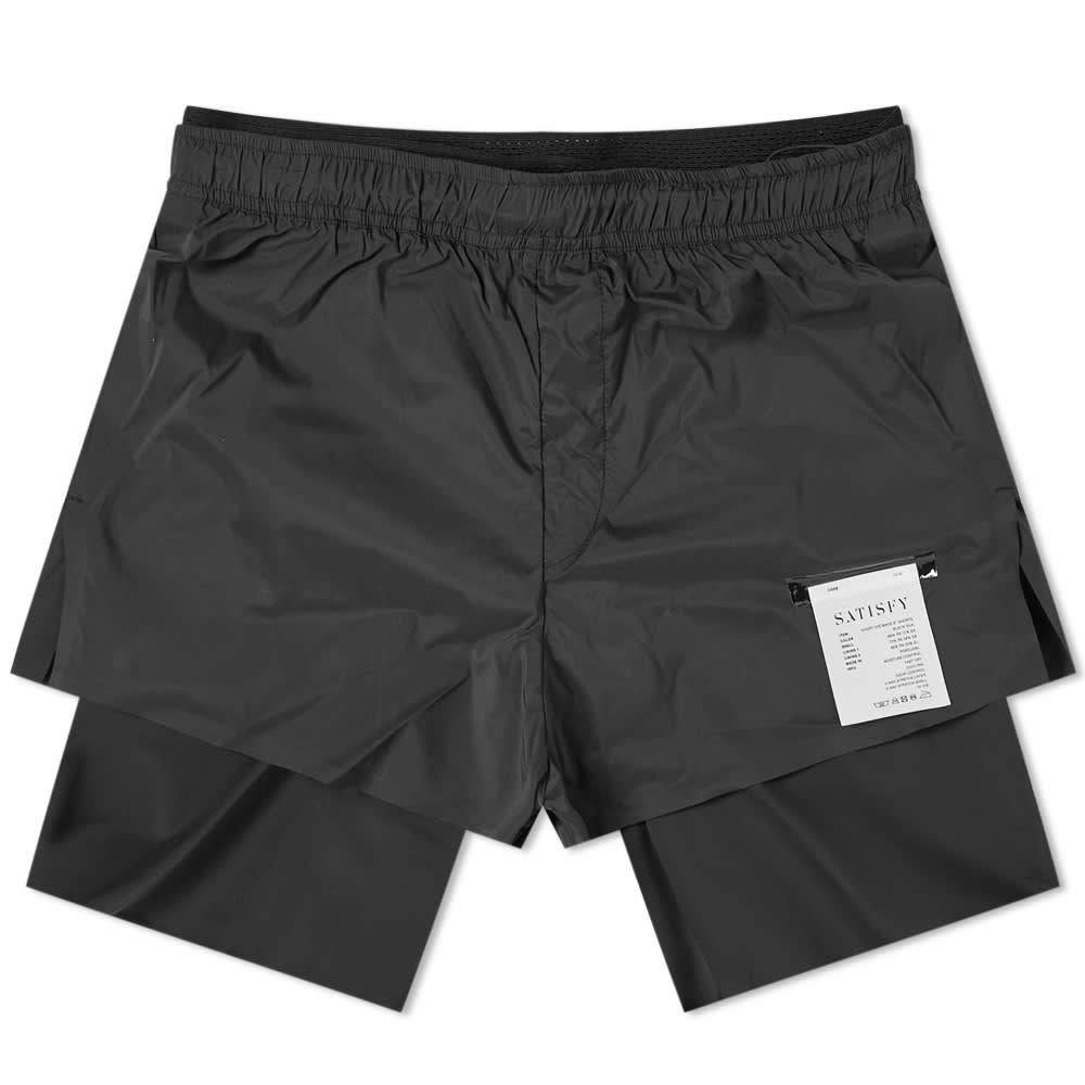 Satisfy Short Distance 8" Short Black Silk END. (US)