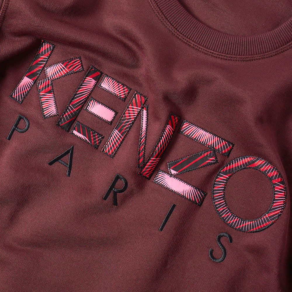 Kenzo Cut & Sew Crew Sweat Burgundy | END. (UK)