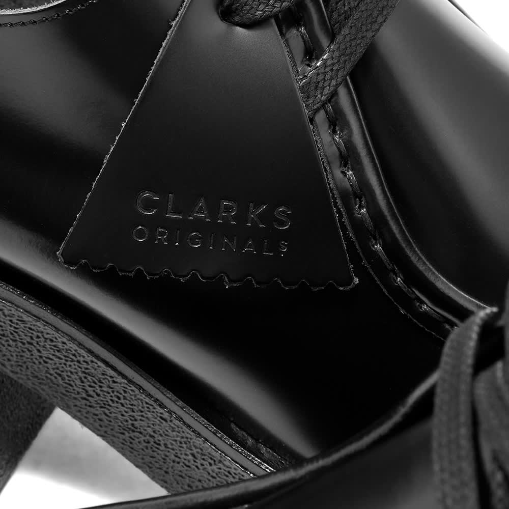 Clarks Originals Block Heel Wallabee Black Leather END. (US)
