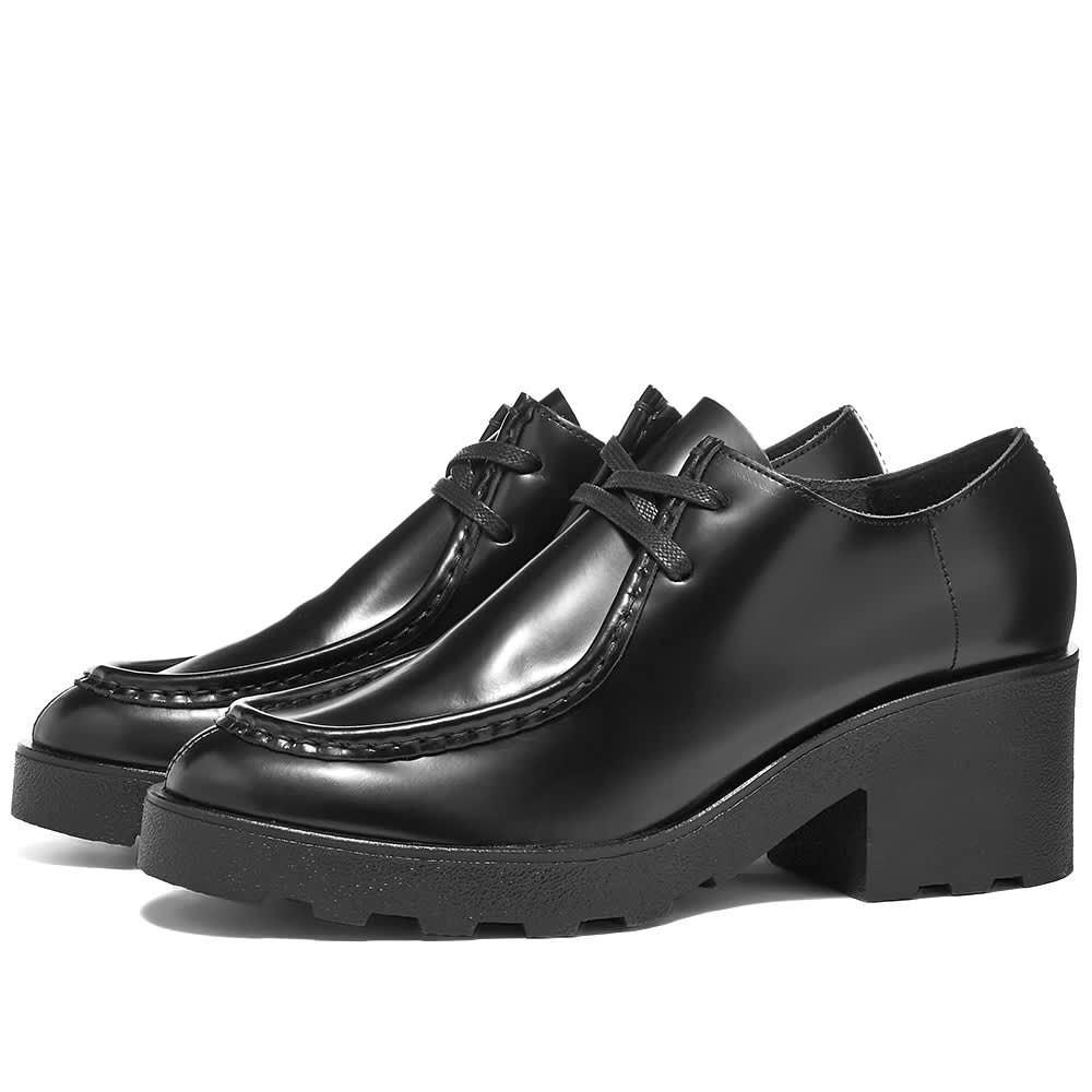 Clarks Originals Block Heel Wallabee Black Leather END. (US)