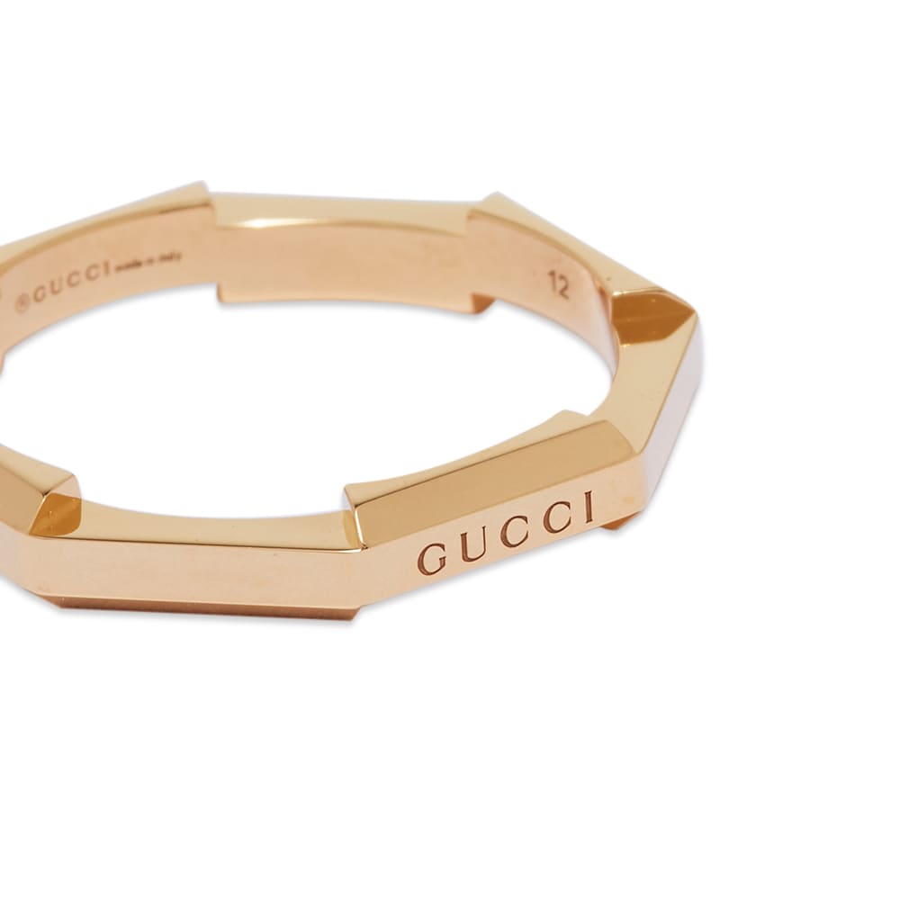 Gucci Link To Love 3mm Ring 18K Yellow Gold END. (CA)