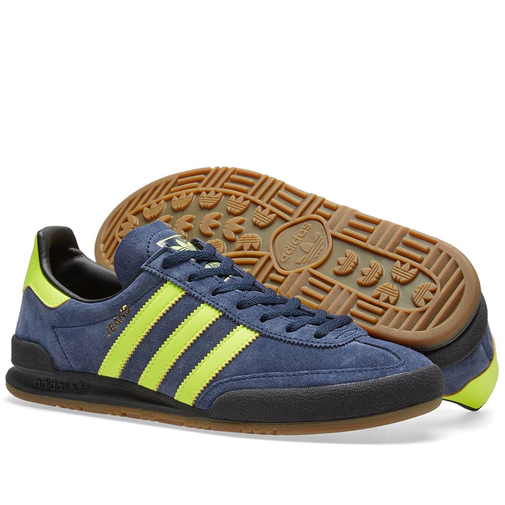 Adidas Jeans Collegiate Navy & Solar Yellow | END.