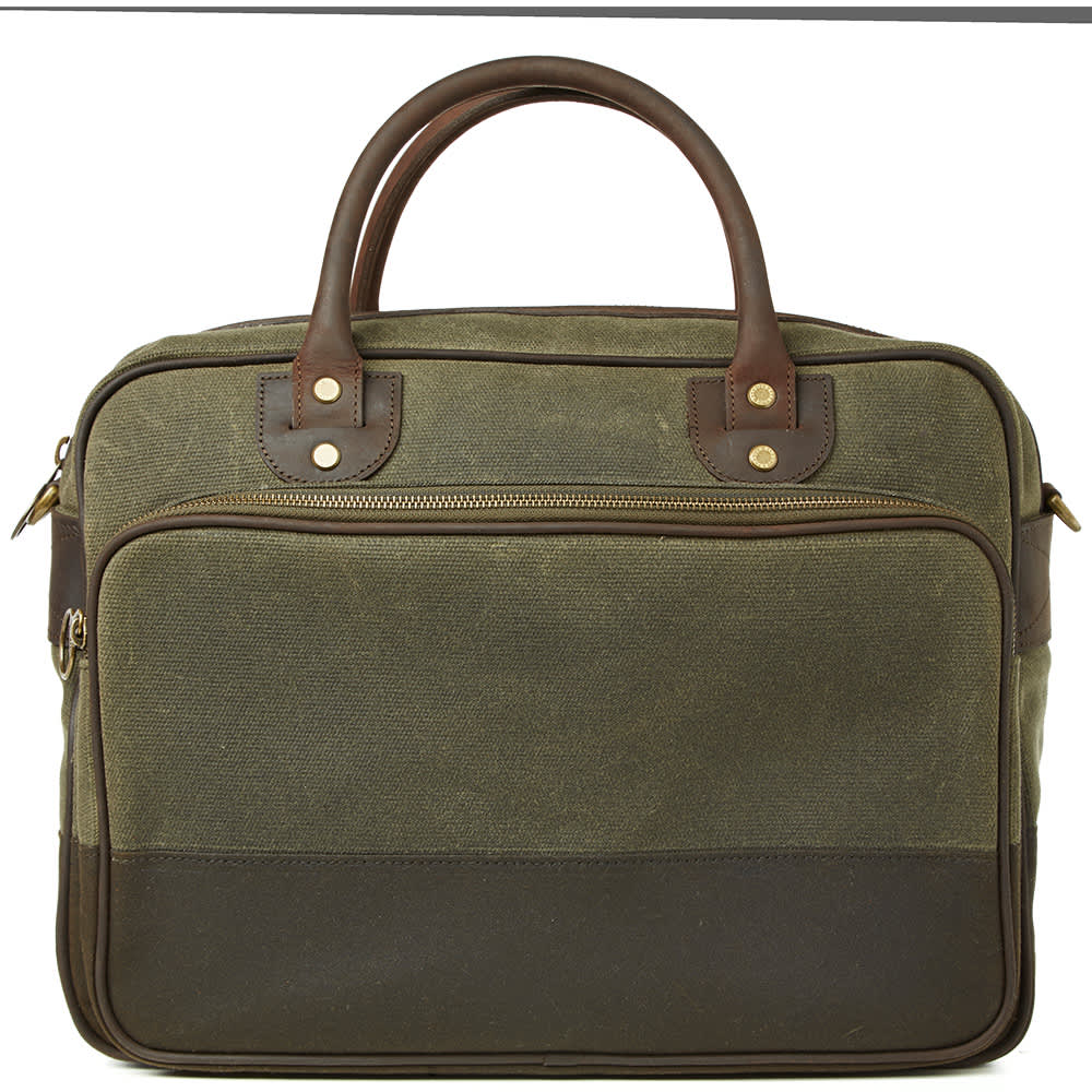 Barbour x Land Rover Briefcase Olive END. (US)