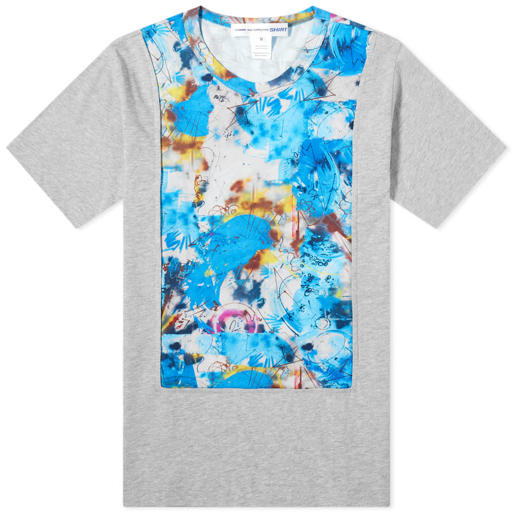 blue comme des garcons shirt