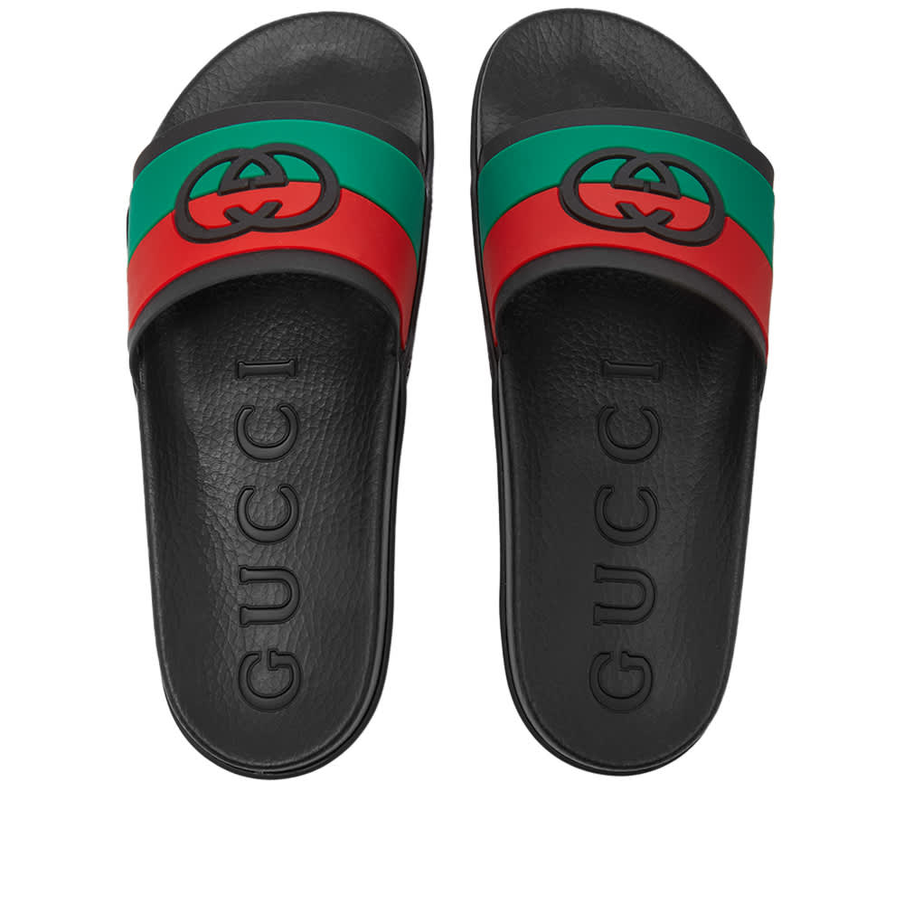 Gucci Rg GG Pool Slide Black END. (US)