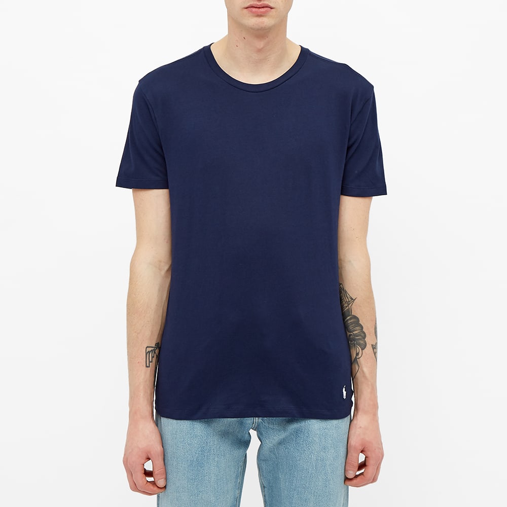 Polo Ralph Lauren Crew Base Layer Tee 3 Pack Navy, Grey & Moss END