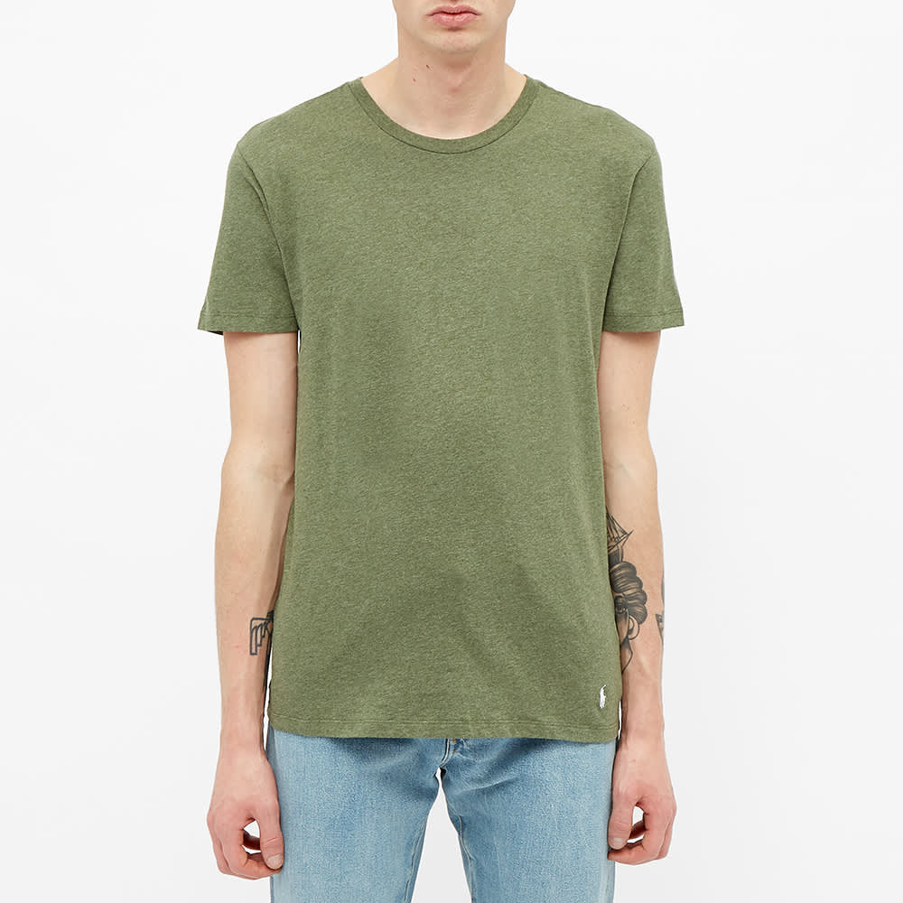 Polo Ralph Lauren Crew Base Layer Tee 3 Pack Navy, Grey & Moss END