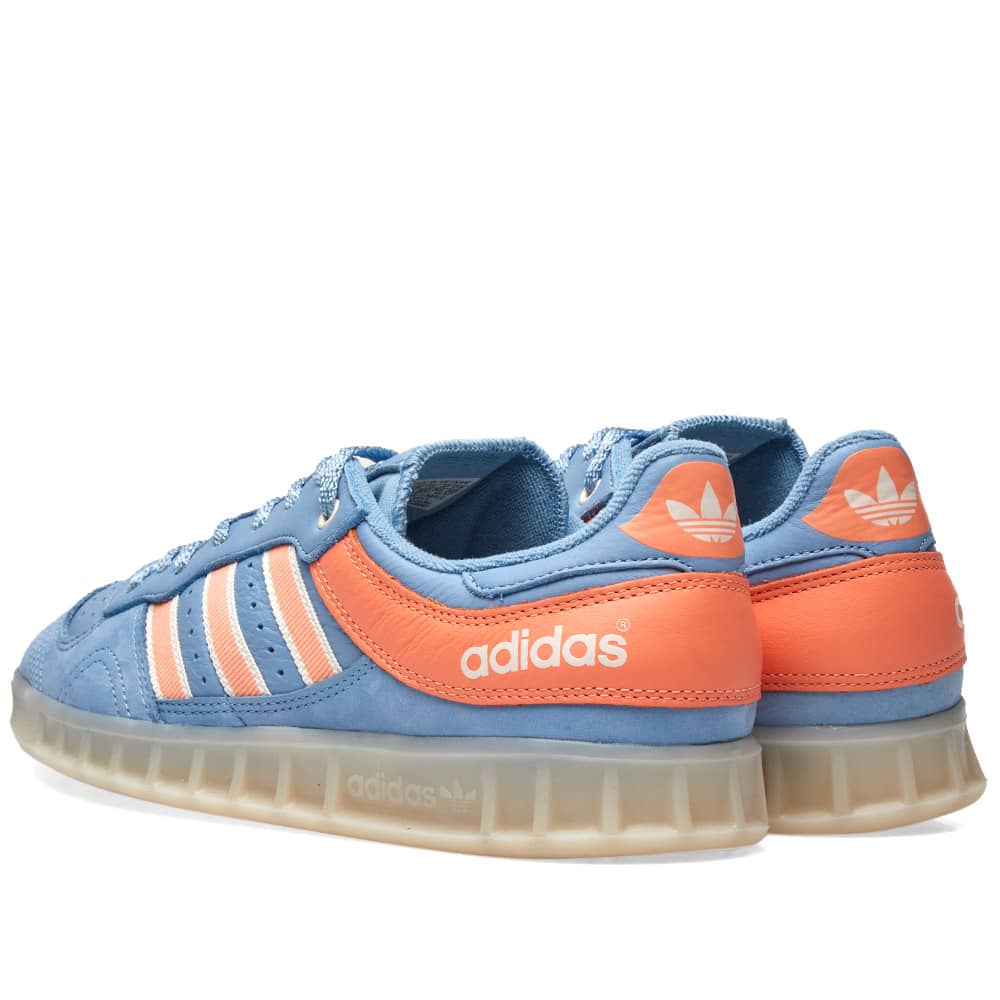 Adidas x Oyster Holdings Handball Top Blue, Coral & White | END.