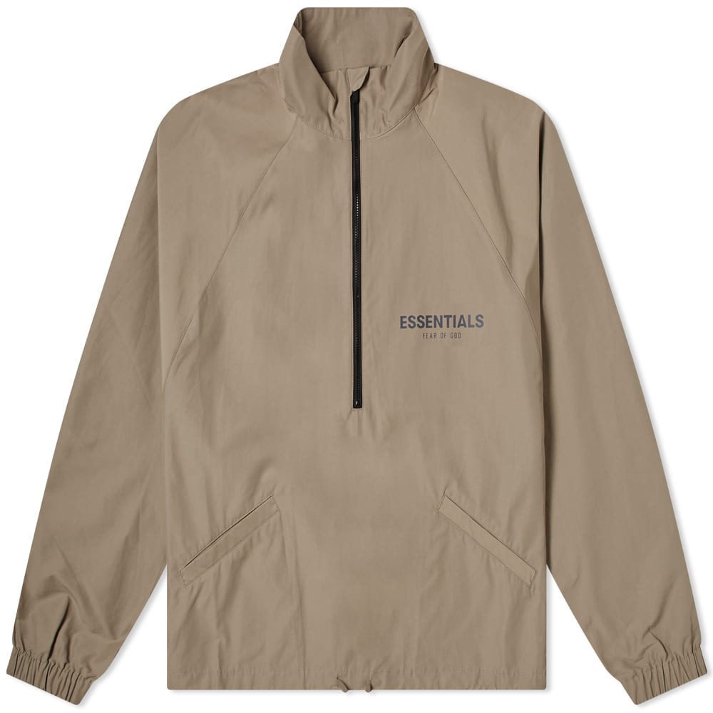 Fear of God ESSENTIALS Half Zip Track Jacket Umber END. (US)
