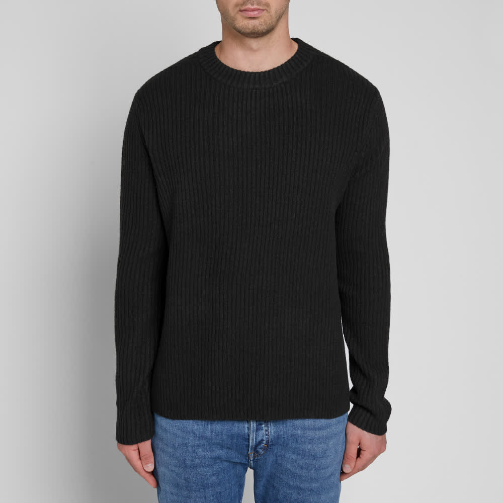 Acne Studios Nicholas Rib Crew Knit Black | END. (IE)