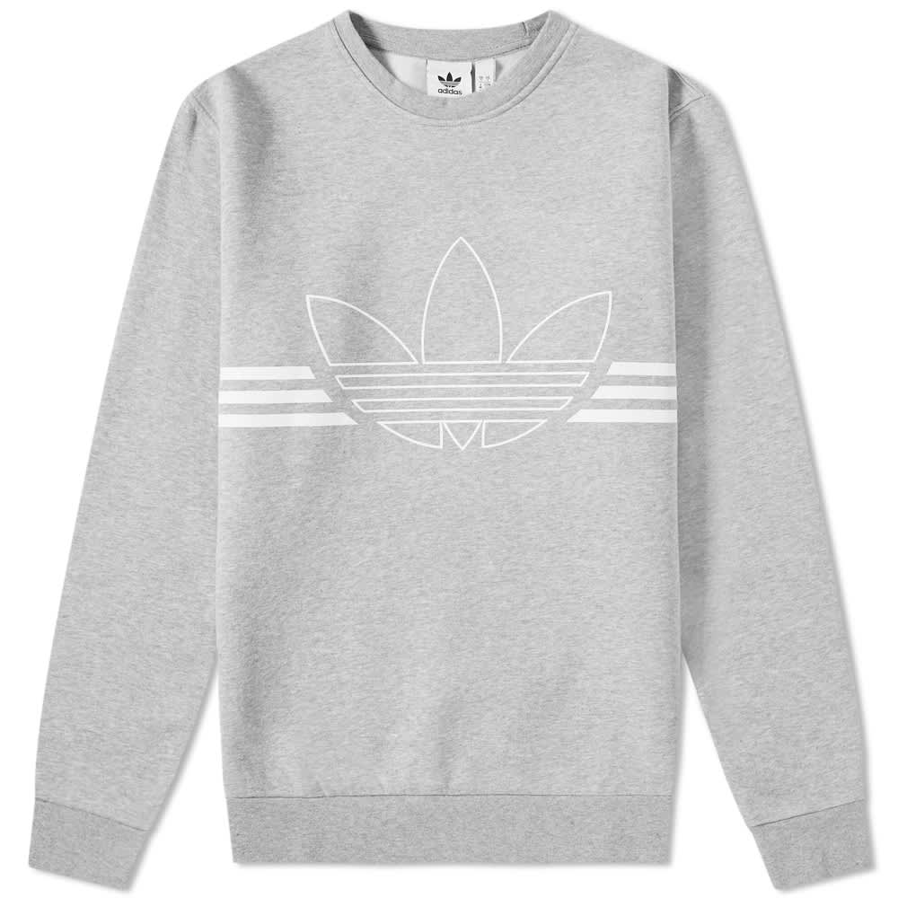 Adidas outline crew sweat clearance
