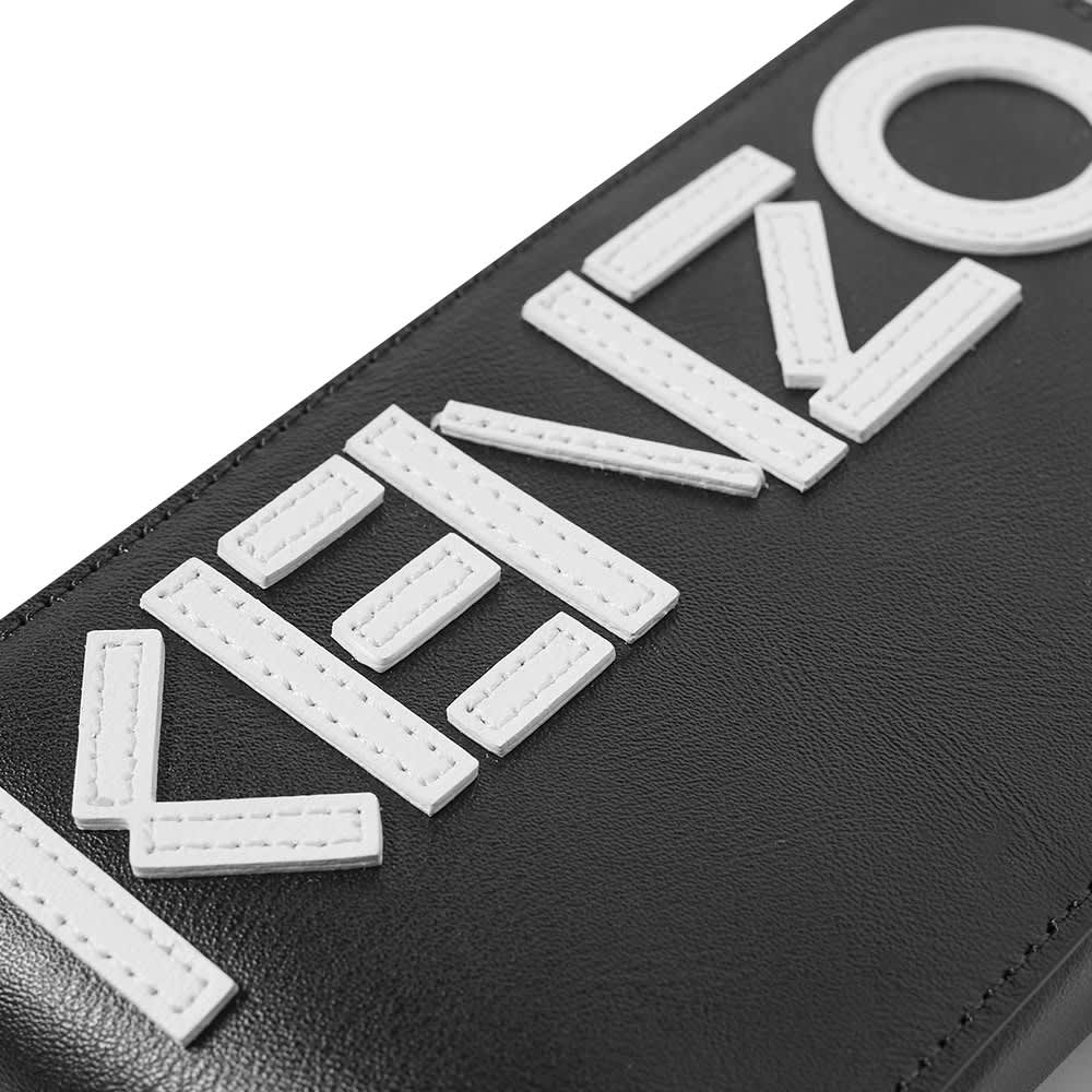 Kenzo Leather Logo Phone Holder On Strap Black END. (US)