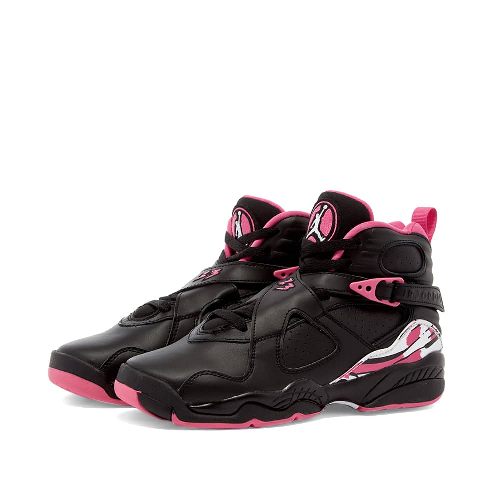 retro 8 jordans pink and black