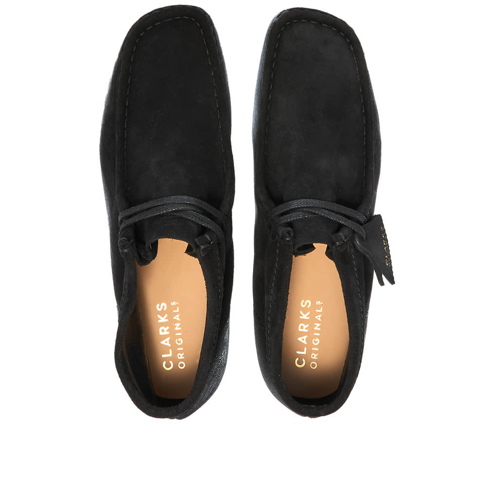 black and white wallabees