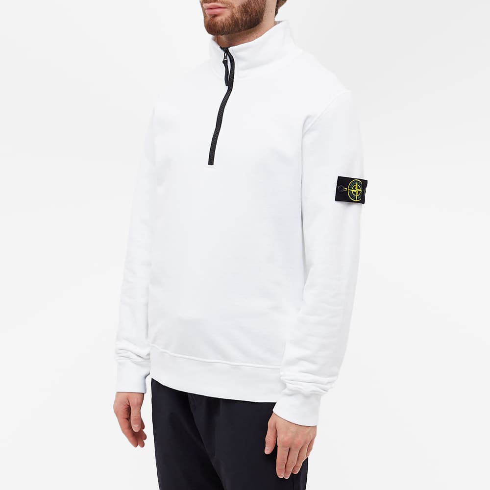 Stone island cotton fleece half zip sweatshirt Clearance