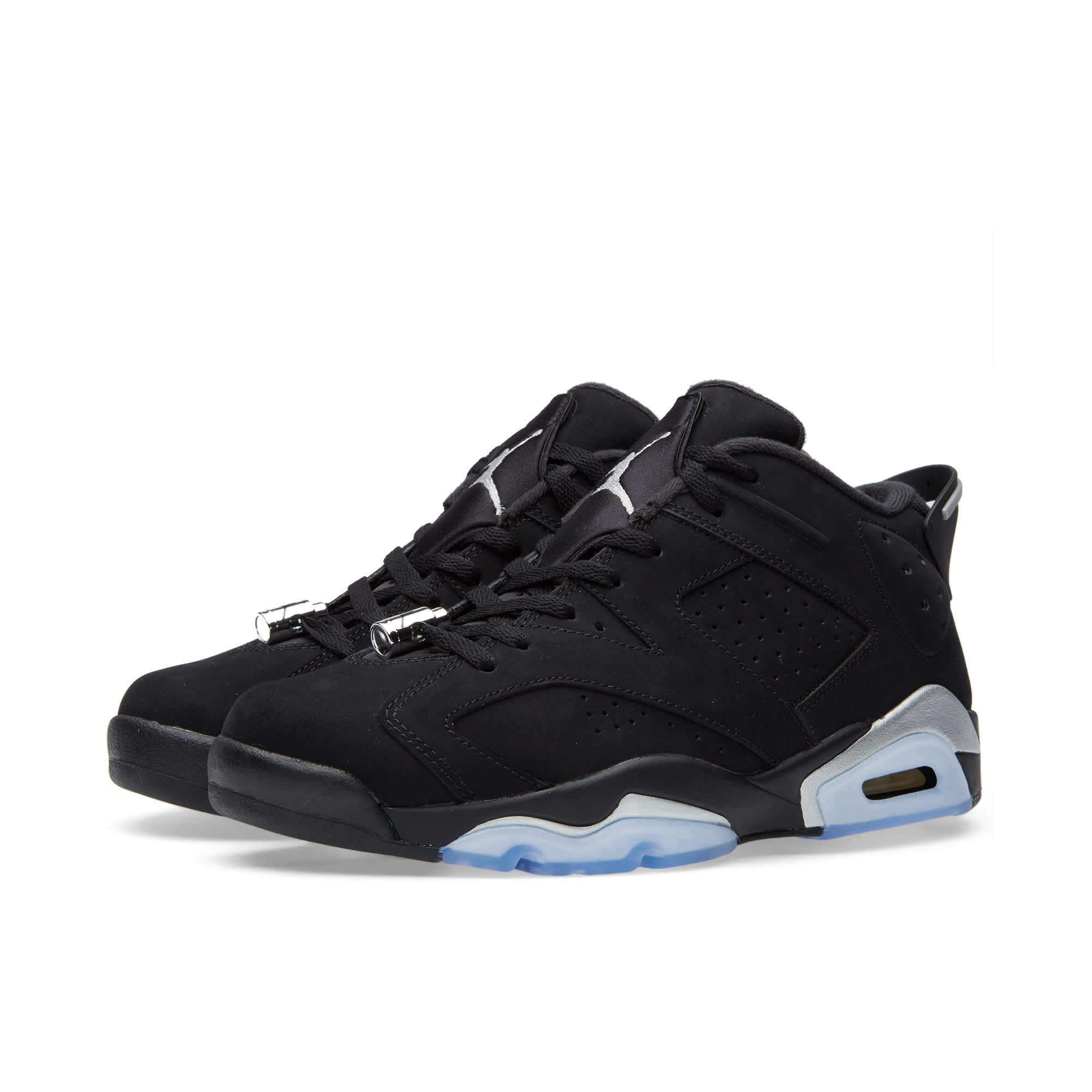 Nike Air Jordan 6 Retro Low GS Black, Metallic Silver & White | END. (US)