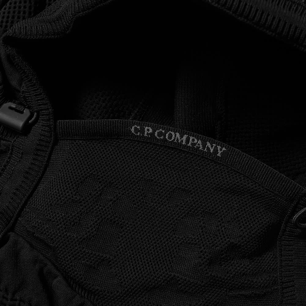C.P. Company Patch Logo Hooded Knit Black END.
