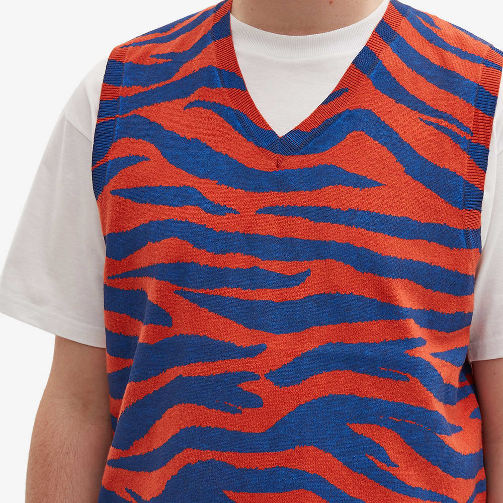 Stussy Tiger Printed Sweater Vest Red | END. (AU)