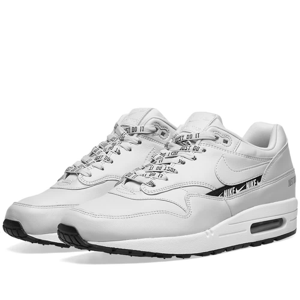Nike Air Max 1 SE W Silver, Black & White END.
