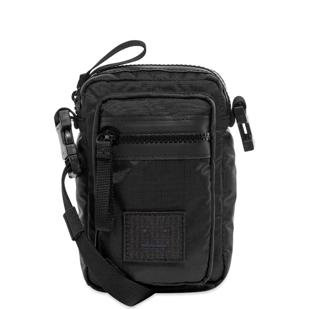 Acne Studios Arvel Face Shoulder Bag Black & Brown | END.