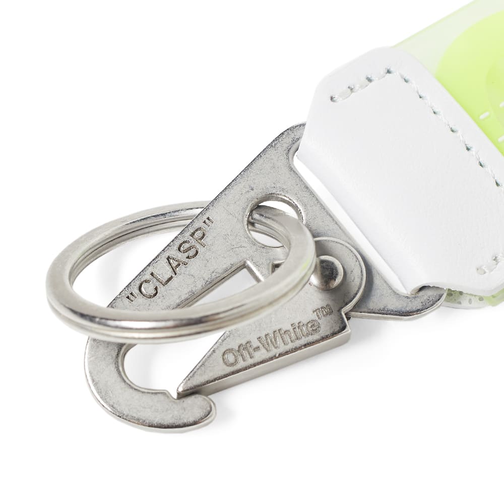 OffWhite Rubber Industrial Key Chain Yellow END.