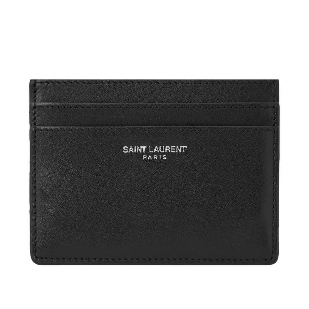 Saint Laurent Leather Card Holder Black END. (FR)