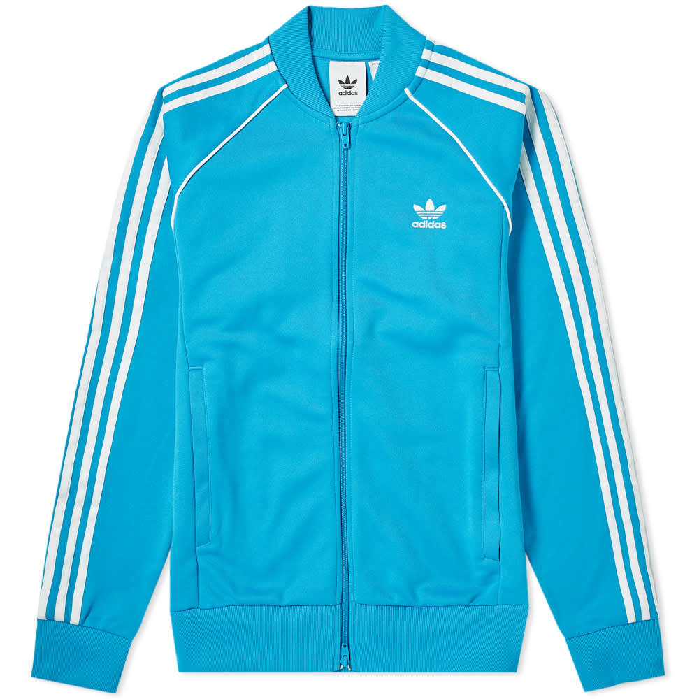 Adidas SST Track Top Shock Cyan | END. (CA)