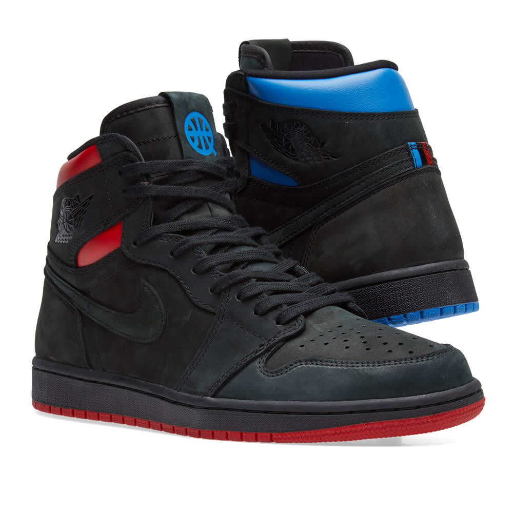 jordan retro 1 blue and black