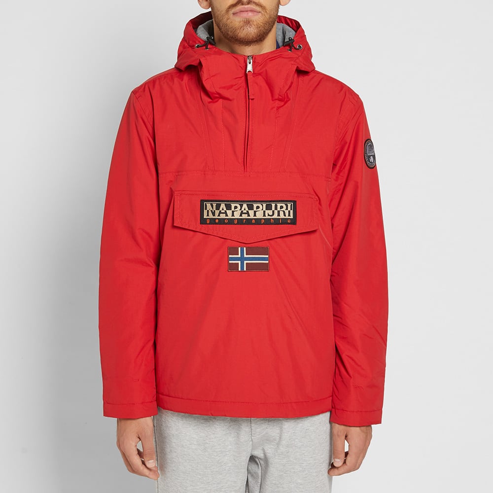 Napapijri red rainforest jacket clearance
